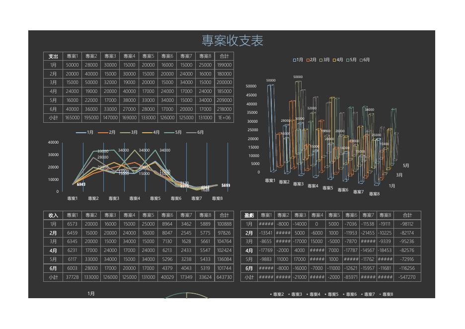 專案收支表(版面 55) 預覽