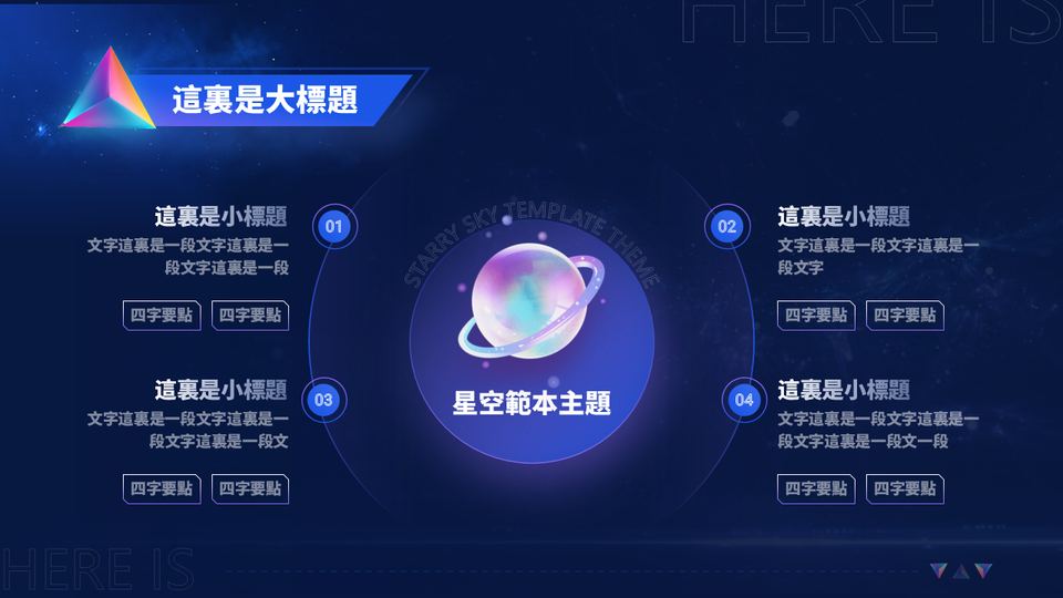星空科技PPT模板 第 13 頁