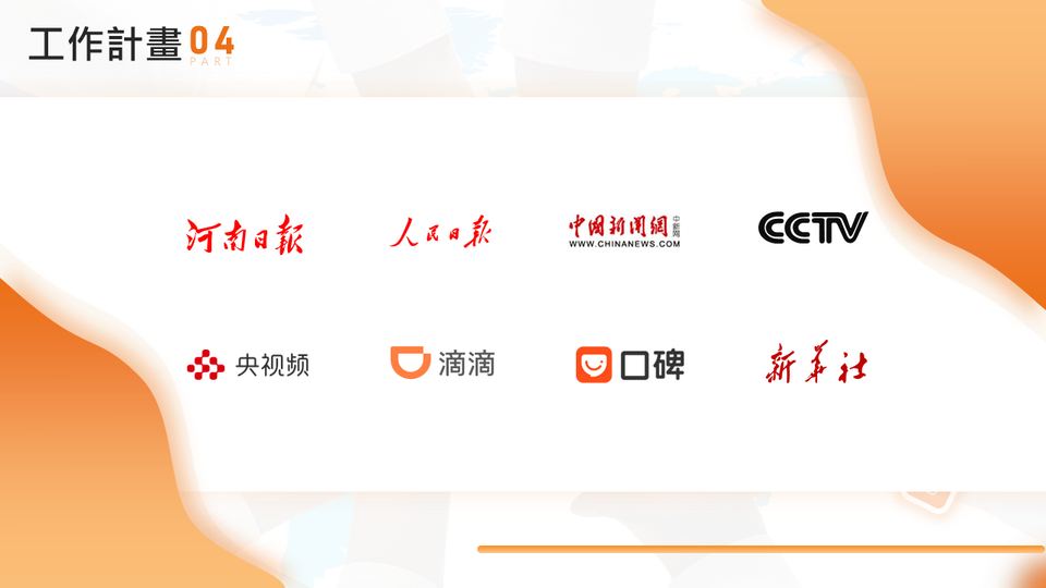橘漸變商務風格模板 第 21 頁