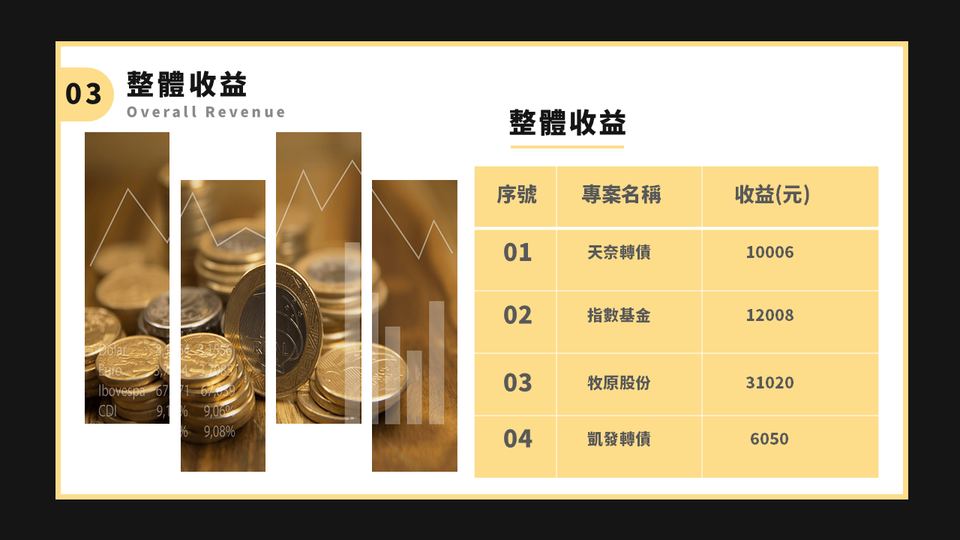 深灰淺黃色商務風金融理財計畫書(1) 第 14 頁