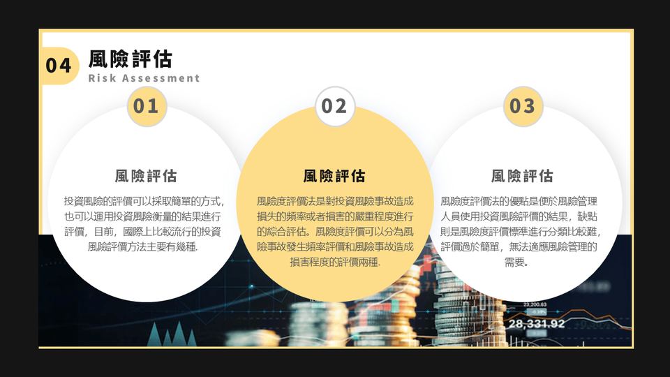 深灰淺黃色商務風金融理財計畫書(1) 第 18 頁
