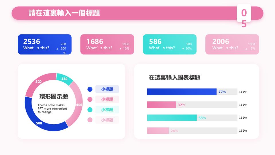 粉插畫商務風格 第 5 頁