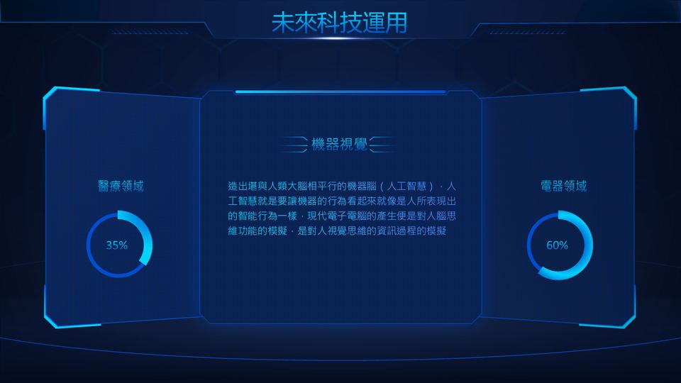 藍色科技風 第 19 頁
