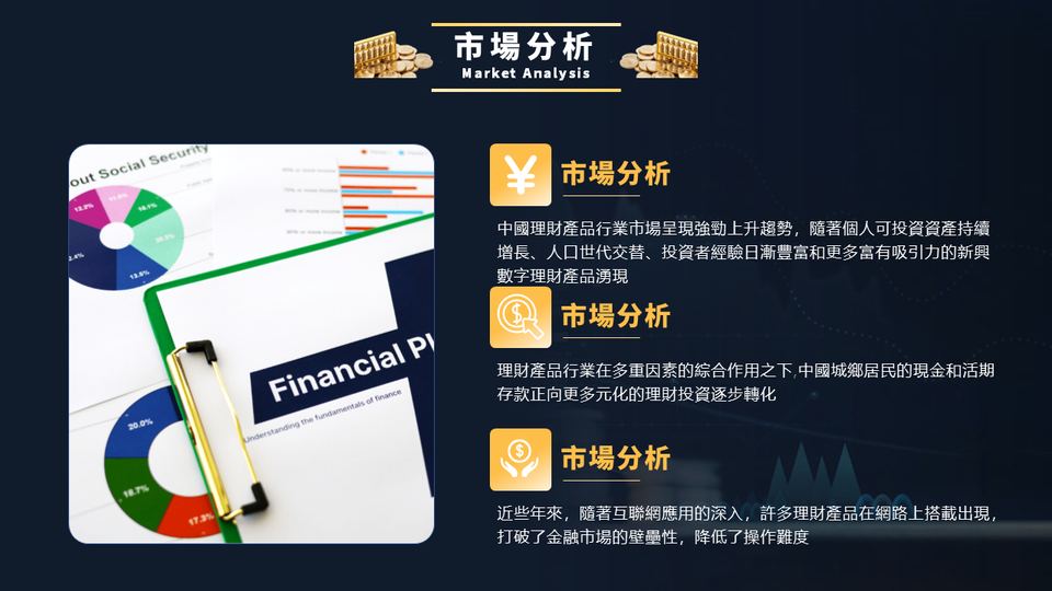 金深藍色商務風理財產品介紹(1) 第 8 頁